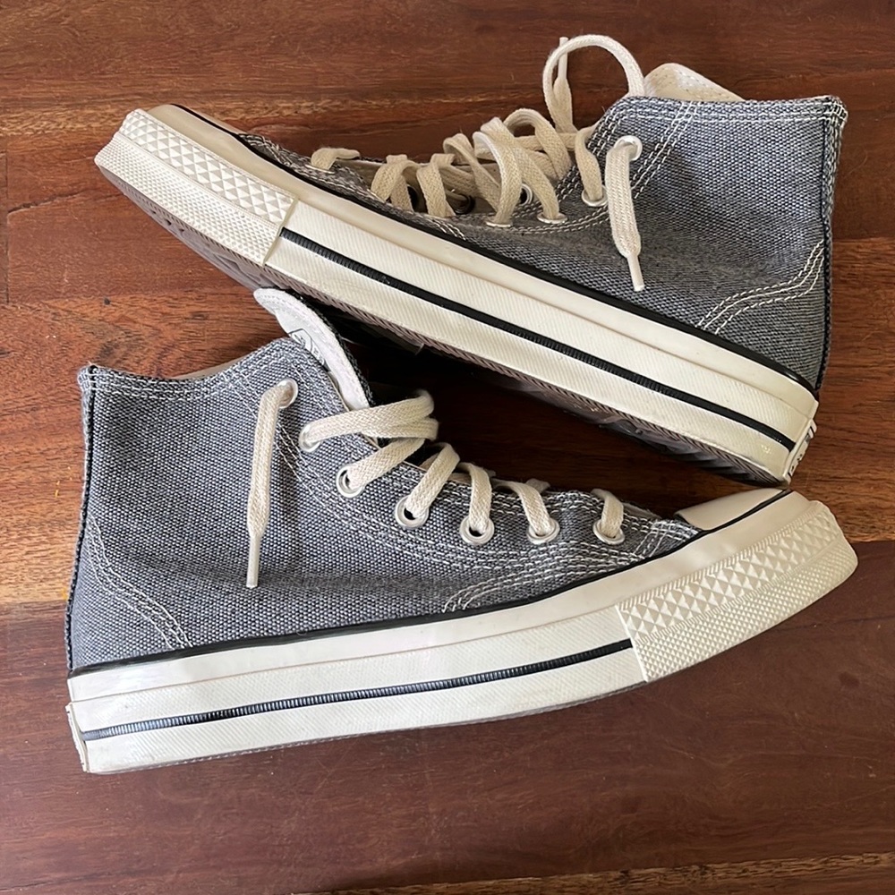 Converse Chuck 70 Hi Grey Chambray 7.5 W